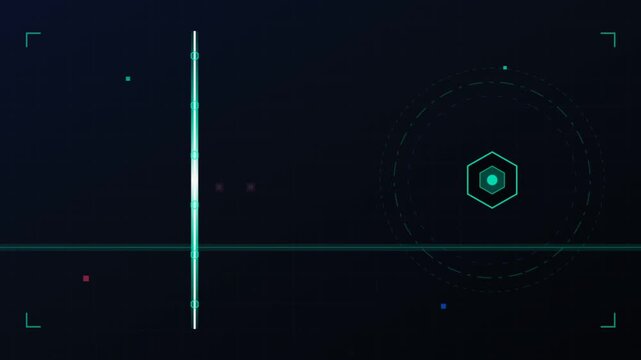 Abstract Neon Laser Line Scene For Futuristic Video.