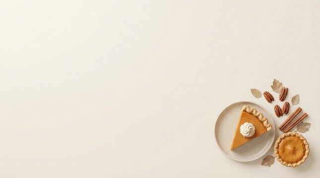 A beautifully rendered 3d illustration depicting a classic canadian thanksgiving feast featuring pumpkin pie and warm autumnal colors evoking gratitude and family togetherness