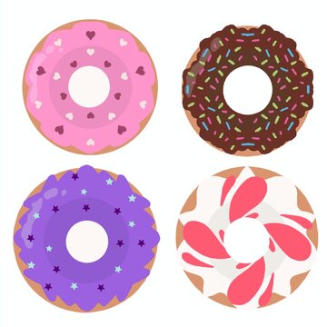 donut isolated on white