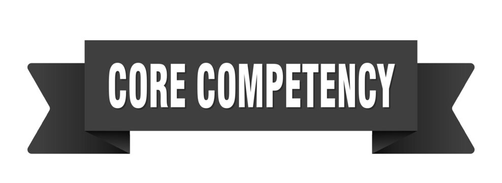 core competency ribbon isolated on transparent background. core competency ribbon