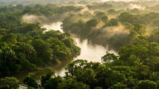 Colombia Amazon Basin Green Landscape