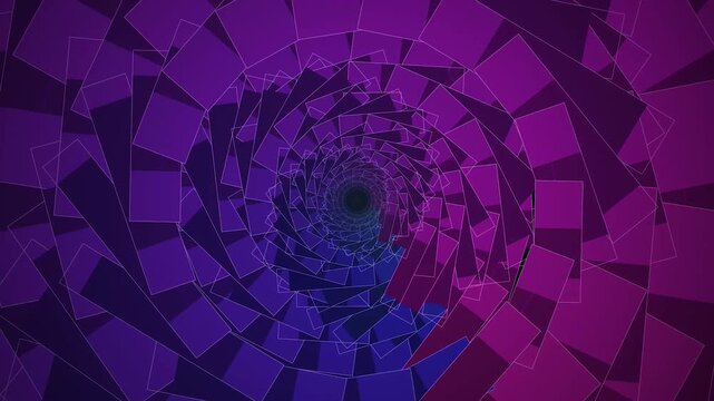 Purple Mosaic Art Tunnel Background.