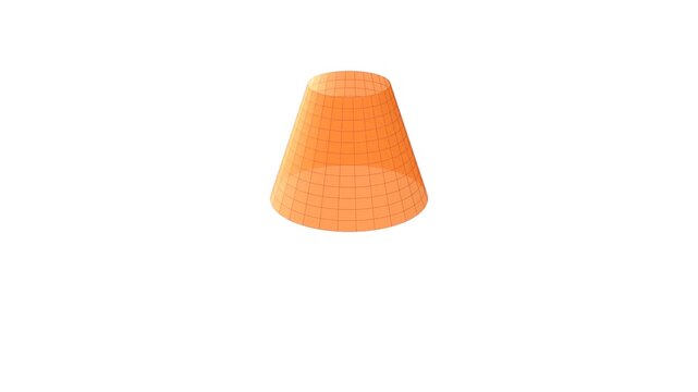 3d conical frustum