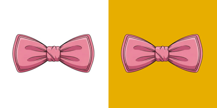 Pink Bow Tie Fashion Accessory Set transparent png