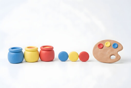 Color Learning - 3D Claymorphism Kids Illustration
