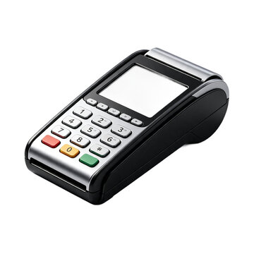 Black payment terminal