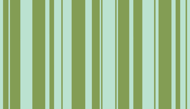 Beautiful seamless background pattern with vertical stripes in shades of olive green, sage, and mint green colors.