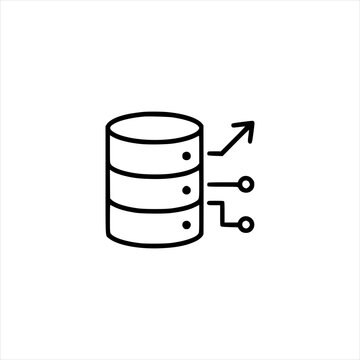 database server icon isolated on transparent background transparent