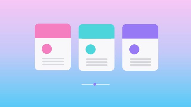 Three Column Horizontal Pricing Table Interface Template With Gradient Background and Minimalistic UI Design Elements for Web Presentation