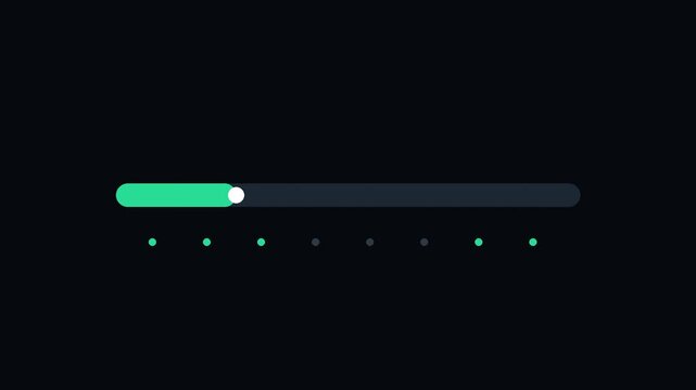 Minimalist Digital Progress Bar Interface Design for Software Application Loading States and User Experience Navigation Flow Visualization