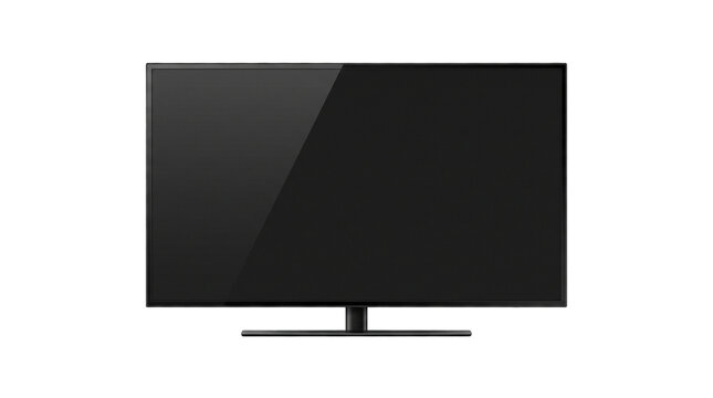 Modern Flat Screen Television: A sleek, contemporary flat-screen television with a black display sits on a minimalist stand, ready to display your favorite content.