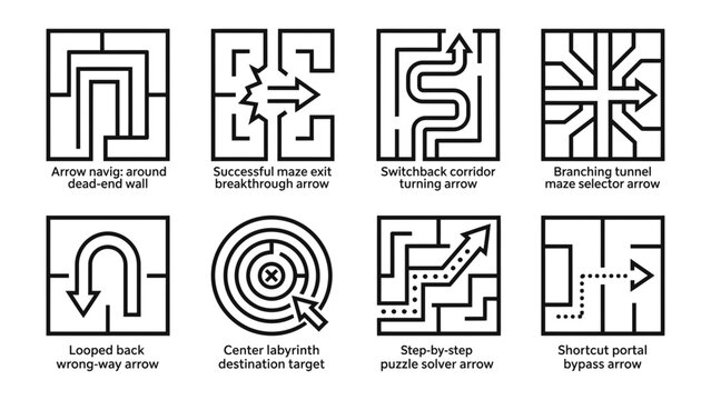 Maze Navigation Icons