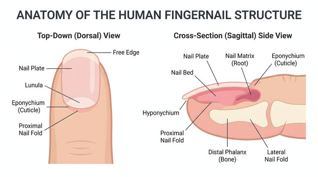 anatomy of the human fingernail