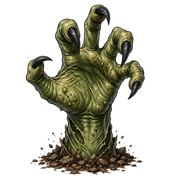 Monster Claw Rising from Earth, monster claw, giant claw, creature claw, monstrous hand, claw emerging, rising from earth, hand from ground, horror creature, scary monster, fantasy monster, dark fanta