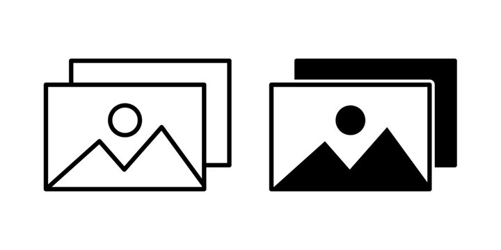 Photo Gallery Icon represents collections of images, albums, photography, and organized visual memories. Ideal for media, websites, and digital content.