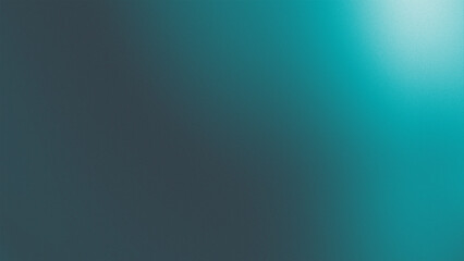 Obraz premium Abstract dark charcoal and aqua teal fluid gradient background with smooth shadow transition