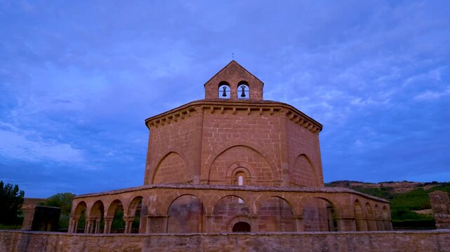 Romanesque Church of Santa Mar&iacute;a de Eunate in Muruz&aacute;bal, Puente la Reina Region, Navarre, Spain, Europe