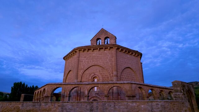 Romanesque Church of Santa Mar&iacute;a de Eunate in Muruz&aacute;bal, Puente la Reina Region, Navarre, Spain, Europe