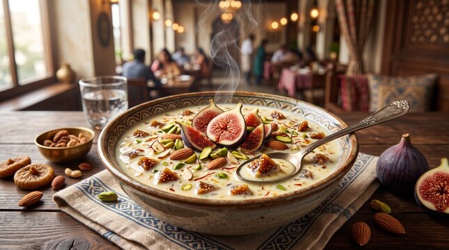 Indian Anjeer Basundi dessert