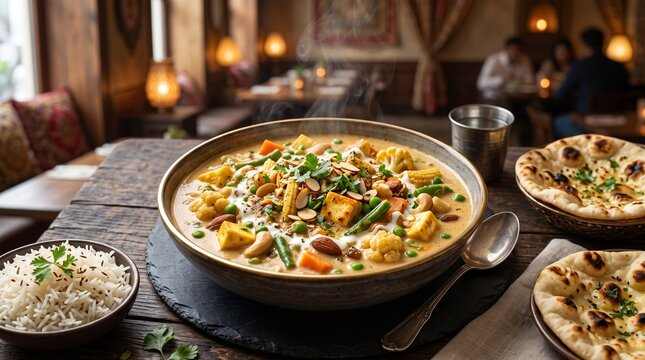 Indian Navratan Korma Vegetable