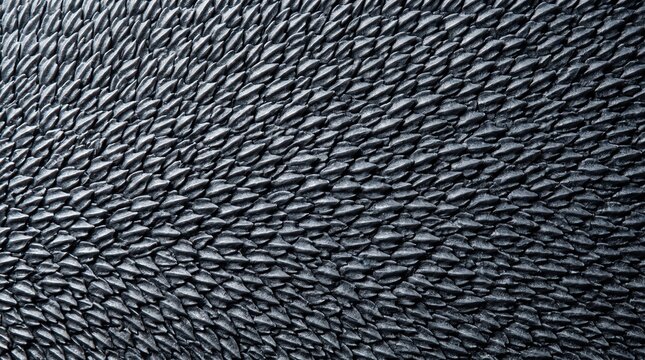 Dark Grey Shark Skin Denticles Texture Background