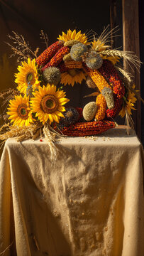 dried seed heads and grasses