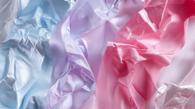 Mesmerizing shift of colorful drapes in graceful motion