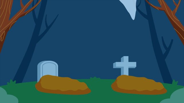 Night At Haunted Graveyard
