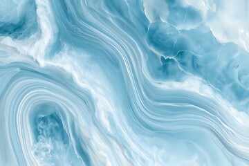 Fototapeta premium Blue and white marble agate swirl abstract background 