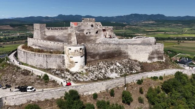 Aerial view of Deva Castle, Deva, Romania