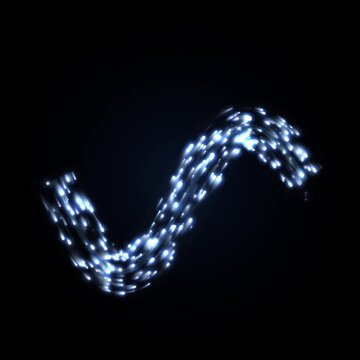 Luminous wave pulses and expands across a dark black background in a looping sequence