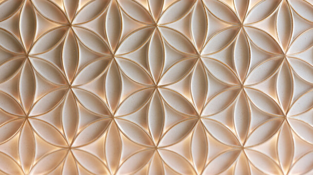 Sacred Geometry Flower of Life Textured Pattern Background