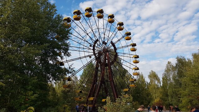 Ferris wheel Pripyat amusement park, Chernobyl, Pripyat, Ukraine