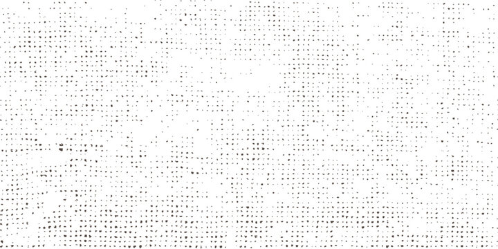 Abstract distressed halftone dot pattern texture and rough grunge background geometric overlay vector illustration.