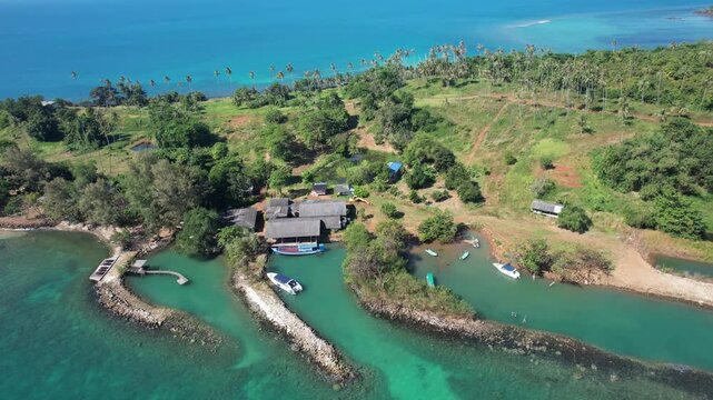 マーク島の美しいビーチの空撮・トラート県　เกาะหมาก ตราด　Beautiful Beach at Koh Mak, Trat　Drone Shooting