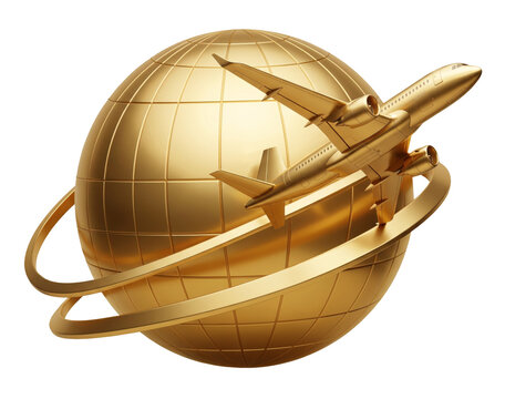 Der Flug um den goldenen Erdball mit dem Passagierflugzeug