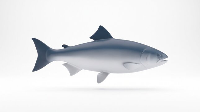 Camouflage countershading concept 3D illustration white