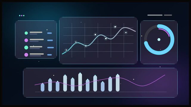 CRM analytics dashboard with charts and business metrics