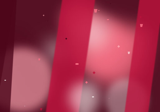 Abstract red background with geometric stripes, soft bokeh light effects on crimson backdrop, modern minimalist texture for digital design