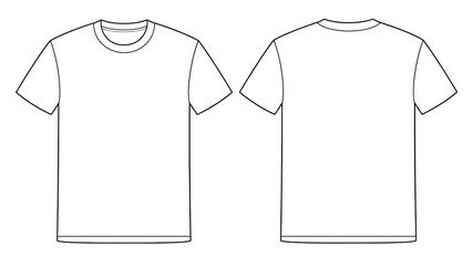 Flat design white t shirt mockup template