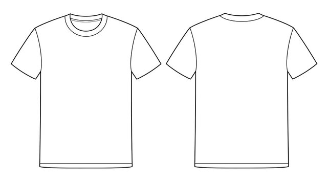 Flat design white t shirt mockup template