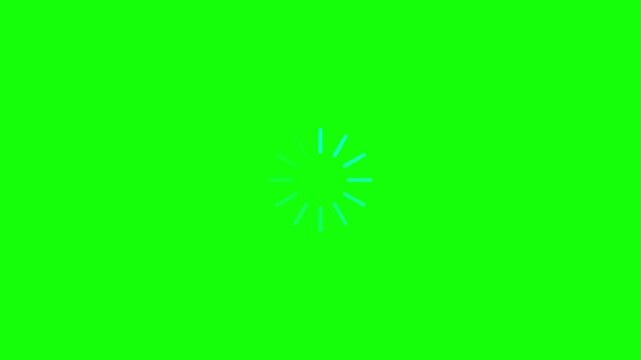 loading progress bar motion. Loading animation green screen. loading symbol buffering. Minimalist Thin Line Segment Rotation UI HD