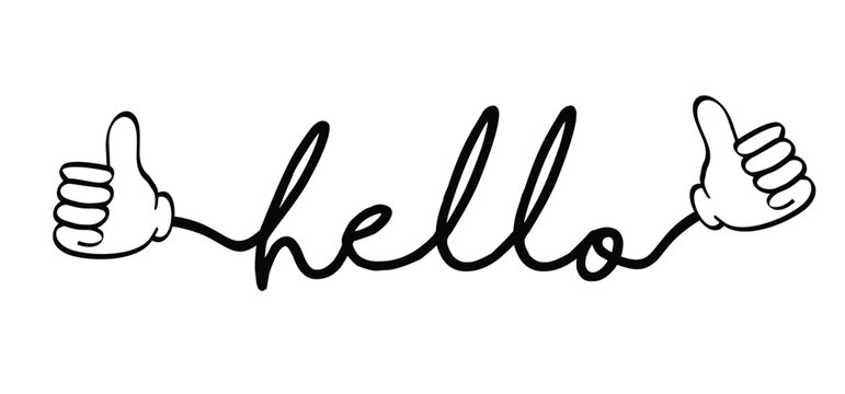 Slogan hello. World hello day, November 21. its a greetings, regards or welcome quote. A friendly greeting for hello, hi, or goodbye. Invitation idea. Relaxing and chill, motivation and inspiration.