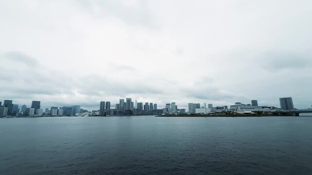 Harumi Waterfront Viewed from Rainbow Bridge, Tokyo