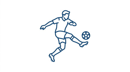 Fototapeta premium football player with ball