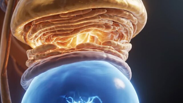Highly detailed 3D animation of the human urinary bladder and urethra with realistic lighting ideal for medical presentations, educational content, and healthcare marketing materials.