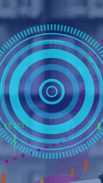 Animation of scope scanning and data processing over desk in library