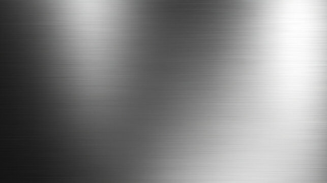 Brushed Stainless Steel Metallic Surface Texture Background