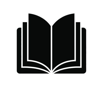 Book, vector icon isolated on white background, featuring book and ebook symbols, reading, education, literature, knowledge, digital publishing, and modern design.