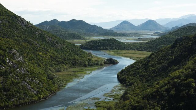 Pavlova Strana Rijeka Crnojeviča Viewpoint, horseshoe bend in Montenegro